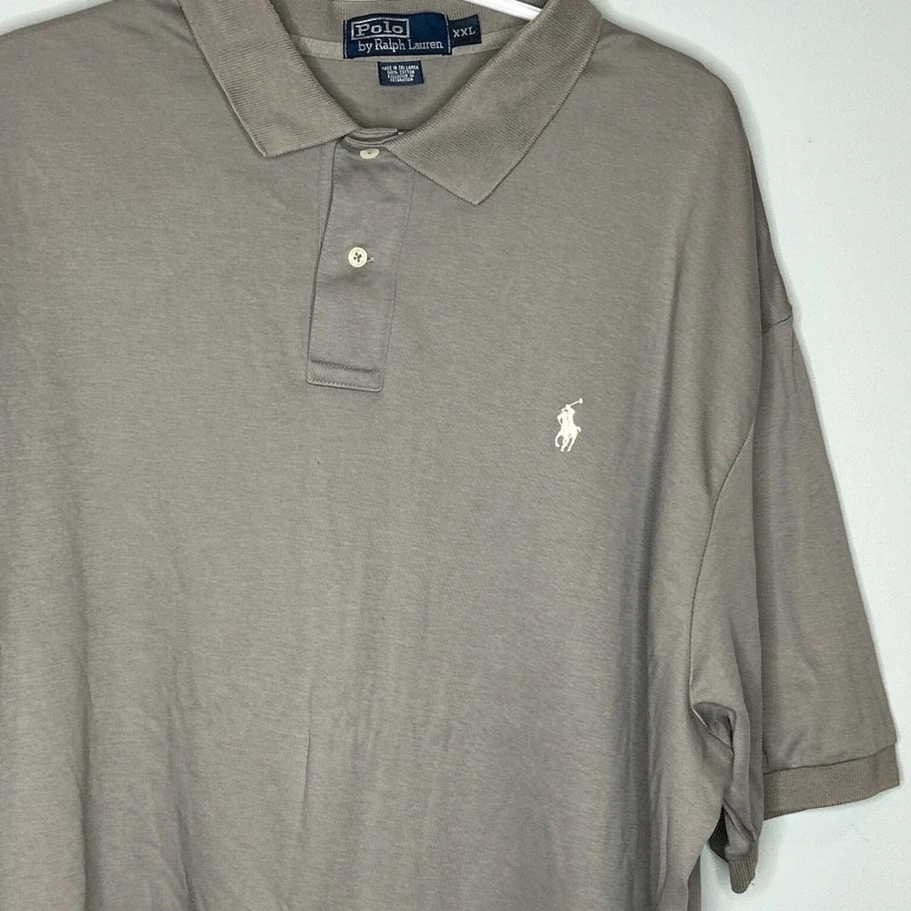 Ralph Lauren Super Soft Gray Polo Shirt Cotton‎ Classic Traditional Style XXL